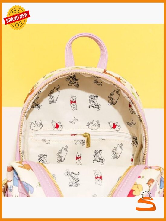 Loungefly Disney Mini Backpack Winnie the Pooh Eeyore Friends AOP Shoulder Bag main image 5